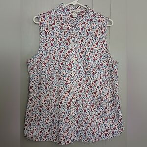 Coldwater Creek Womens 1x Floral Top